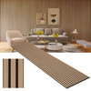 Samples Natural Oak And Walnut Wood Veneer MDF Slat Wall Akupanel Acoustic PVC Panels Sound Proof Acoustic Panels for Indoor