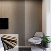 Bass Trap Luxury Soundabsorbing Modern 3D Home Interior Decoration Sound Proof Mdf Natural Wood Decor Walls Slat Acoustic Panels