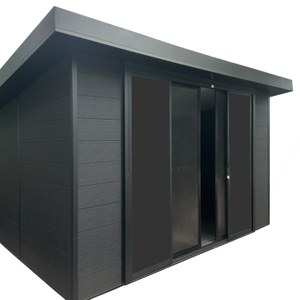 New Type Traditional Weatherproof Waterproof Dustproof WPC Garden Shed for Courtyard Leisure Use Prefabricated Tool Shed