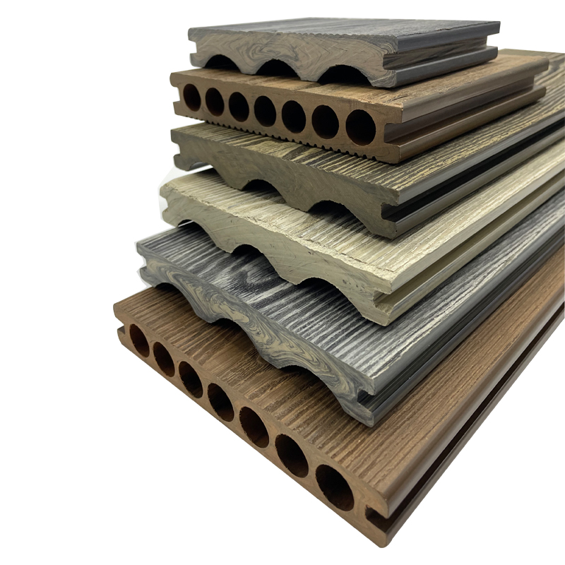 Modern Traditional Design 18mm WPC Decking Waterproof 3D Embossed Durable Anti-Slip Smooth Wood Grain 5-Year Warranty Outdoor