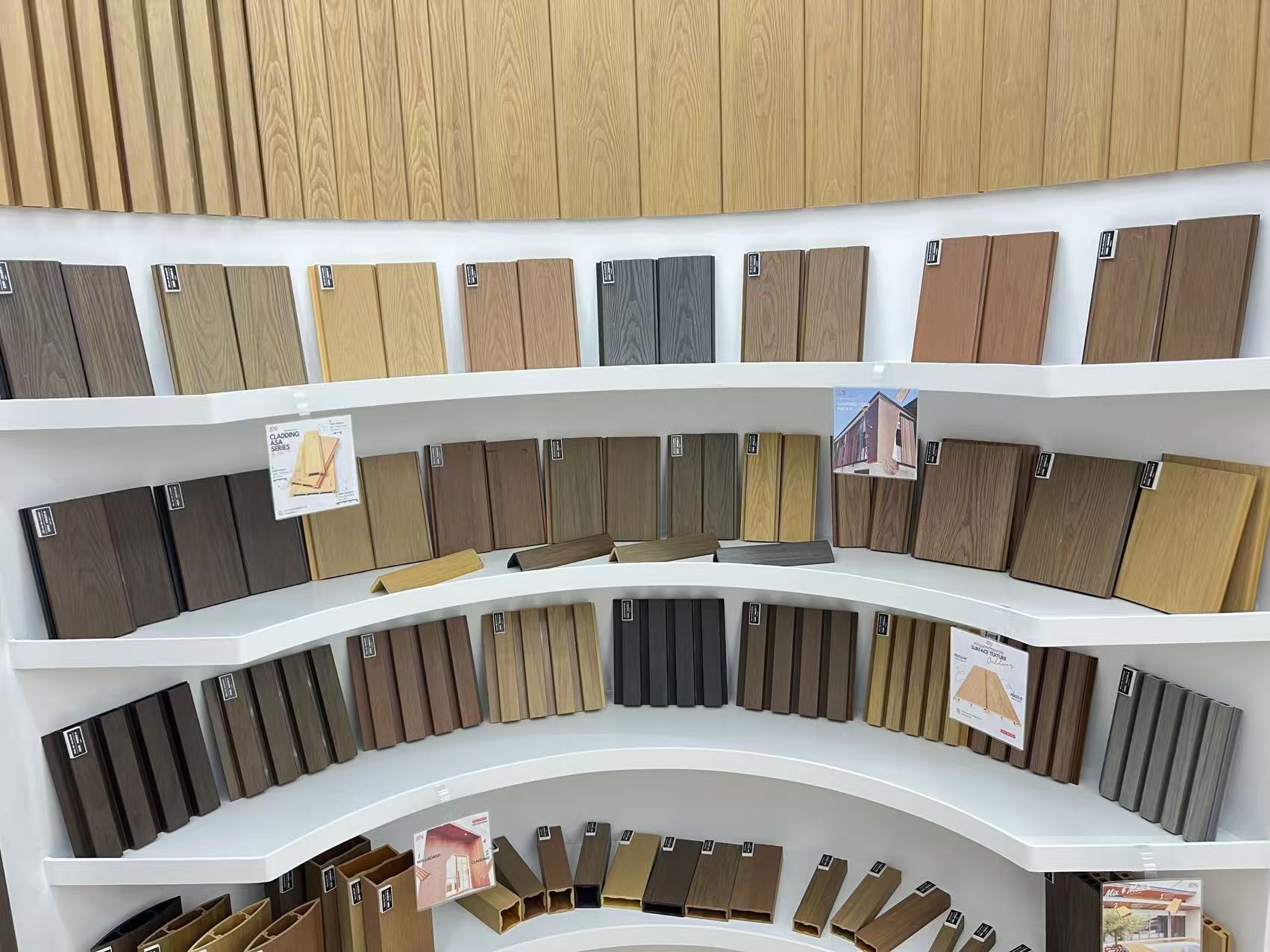 ASA WPC Fluted Wall Panel 3D Soundproof Villa Outdoor Commercial Kitchen Gym Japanese Style Plastic Panels Hotels Kids