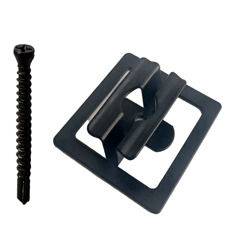 KSL Outdoor Traditional Style WPC Decking with Waterproof Metal Clip Rectangle Shape 5-Year Warranty for Garden & Patio Decor