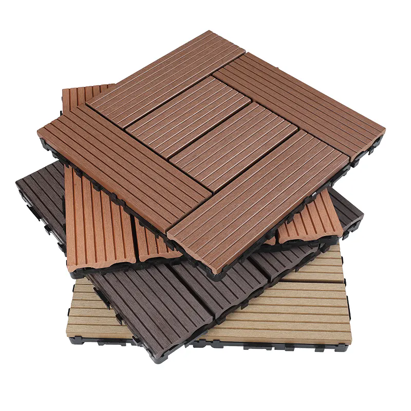 Co extrusion WPC composite DECKING TILE 300*300mm