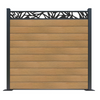 Co extrusion wpc wood plastic composite fence