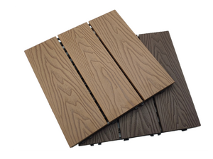 Classical wood plastic composite DECKING TILE 300*300mm