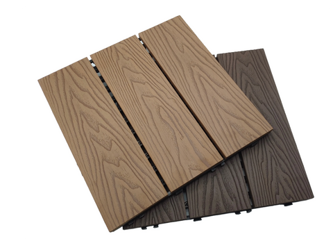 Classical wood plastic composite DECKING TILE 300*300mm