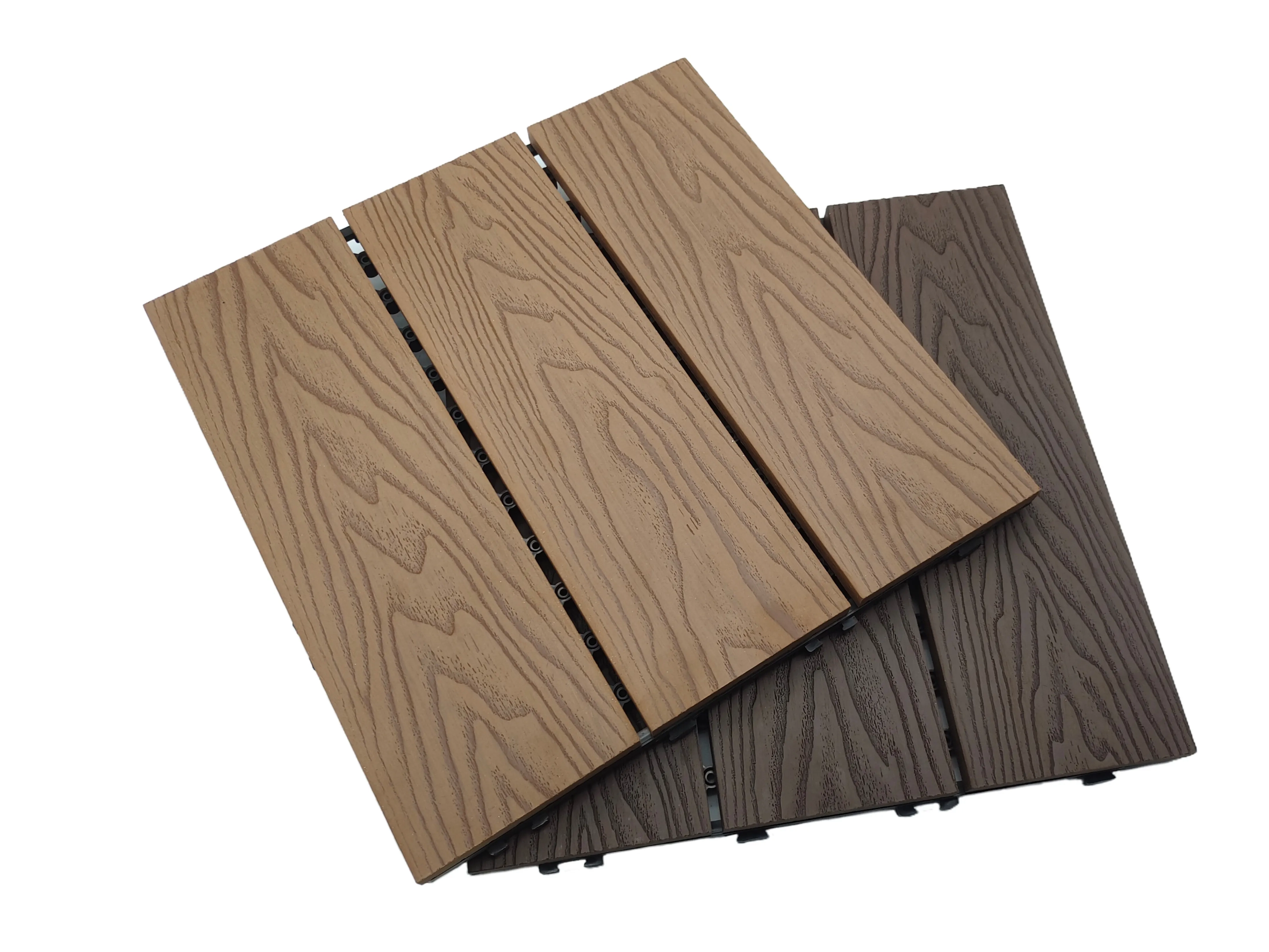 Classical wood plastic composite DECKING TILE 300*300mm