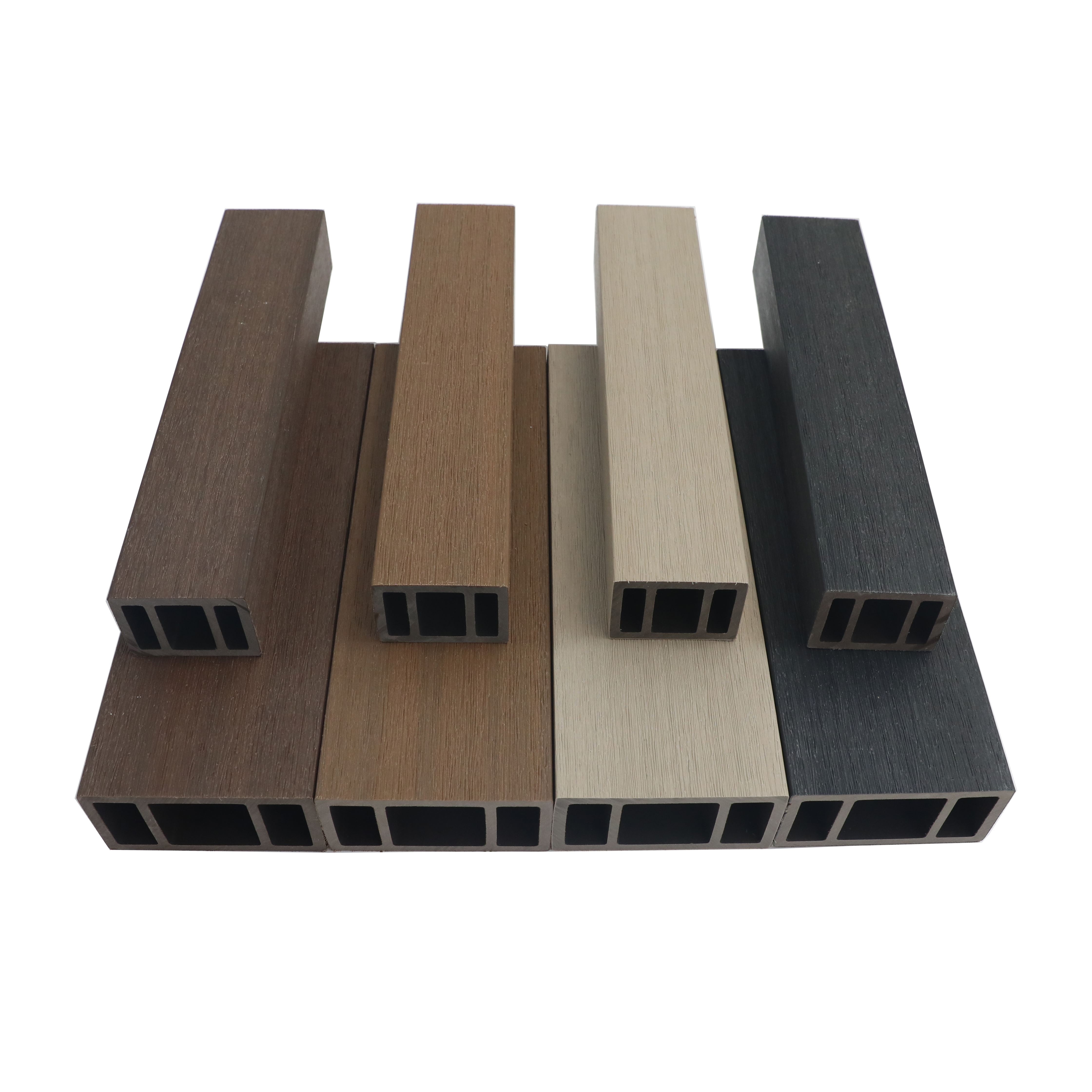Ot Sale Exterior WPC Hollow Board Square Timber Tube