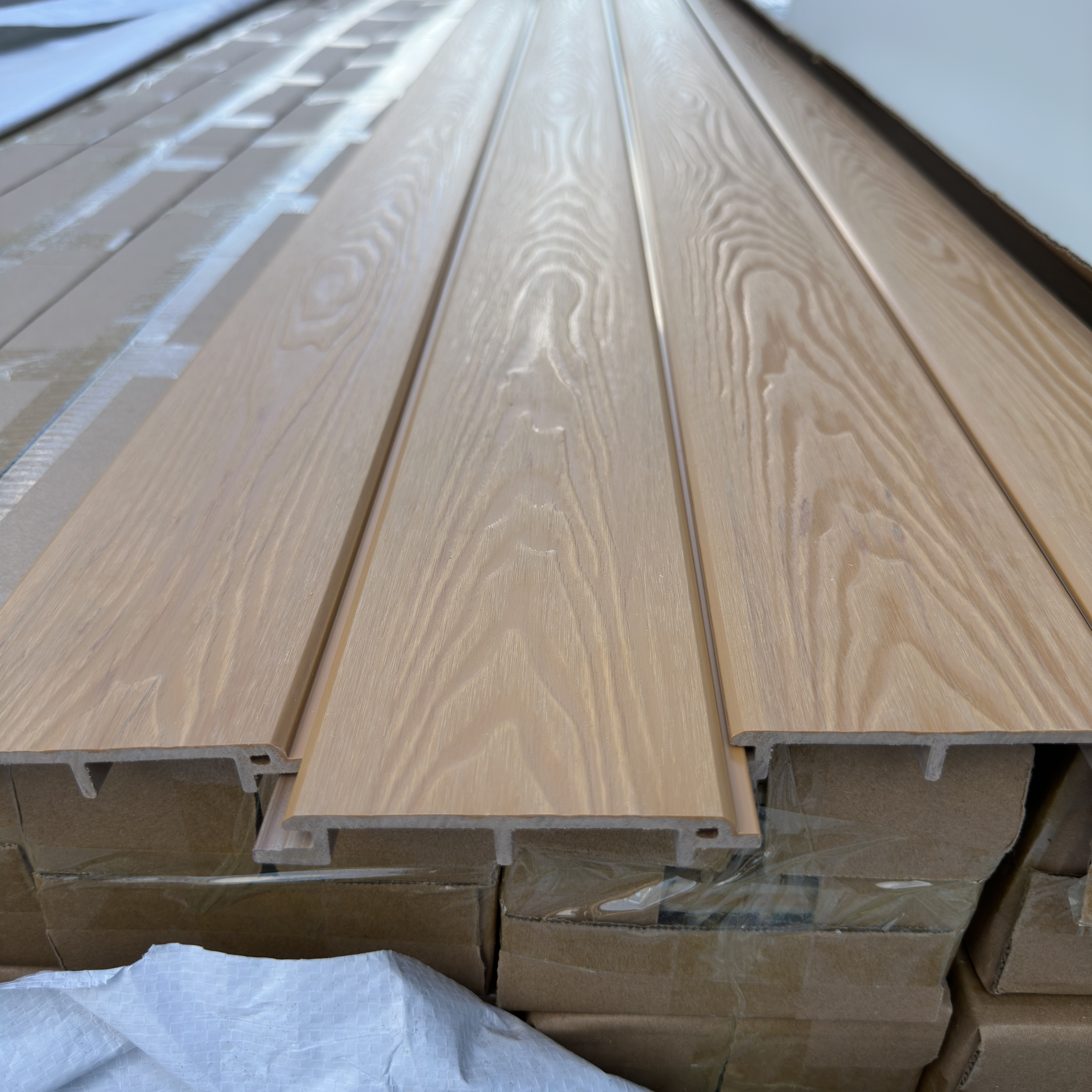 ASA Decorative Wall Panel ASA Slat Wall Panel Wpc Wall Fluted Panels Wood Plastic Composite Building Materials
