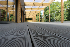 Teak Sawn Roof Garden Wpc Decking 40mm Deck Synthetic Wood