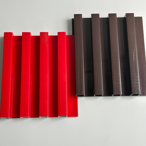 Price Interior Wall Cladding Waterproof And Flame-retardant WPC Artistic Shutter Background Luxury Design Grooved Batten Board