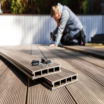 China Manufacturer High Quality Teak WPC Decking 3D Wood Outdoor Composite Decking Swimming Pool Garden Terrace WPC Flooring