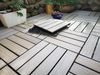 Black wood-plastic flooring tiles DIY outdoor flooring patio interlocking flooring garden terrace