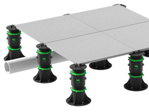 Modern Design Adjustable Deck Pedestal Easy Installation Wood Wpc Plastic Raised Floor Pedestal