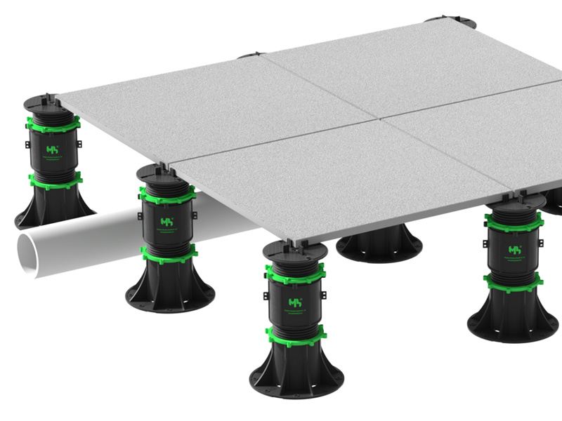 Modern Design Adjustable Deck Pedestal Easy Installation Wood Wpc Plastic Raised Floor Pedestal