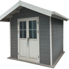 Traditional WPC Weatherproof Waterproof Dustproof Prefabricated Garden/Tool Shed for Courtyard Use