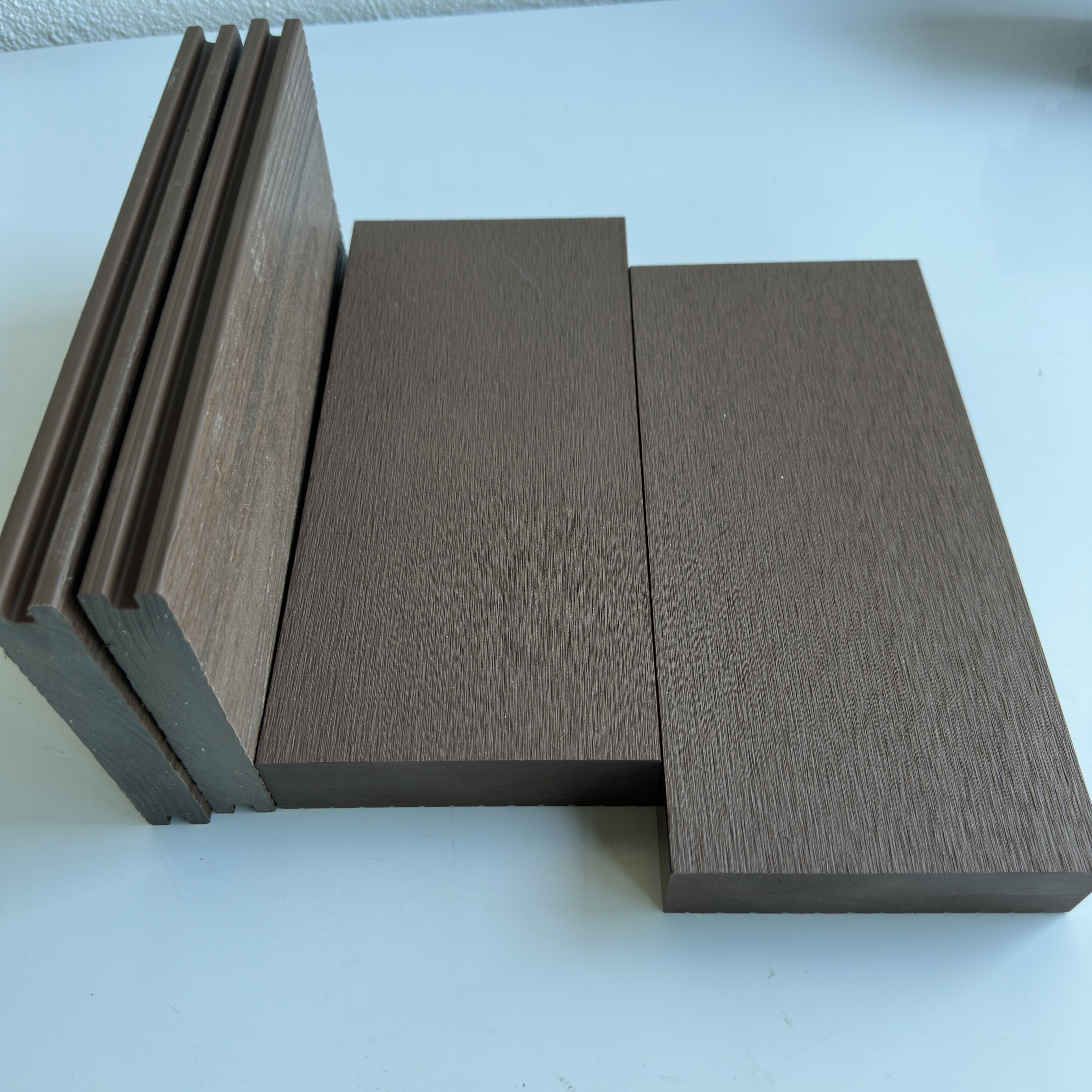 Outdoor Water-proof Wood Plastic Composite Decking Solid Floor WPC 3D Embossed Floor