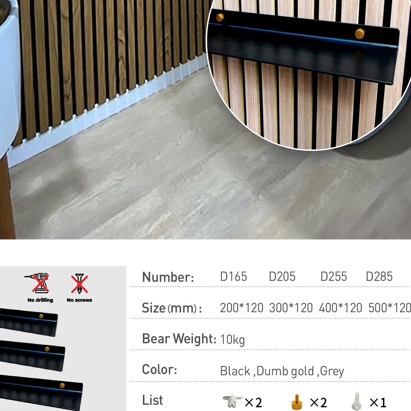 Ganchos De Paneles Absorbentes De Sonido 