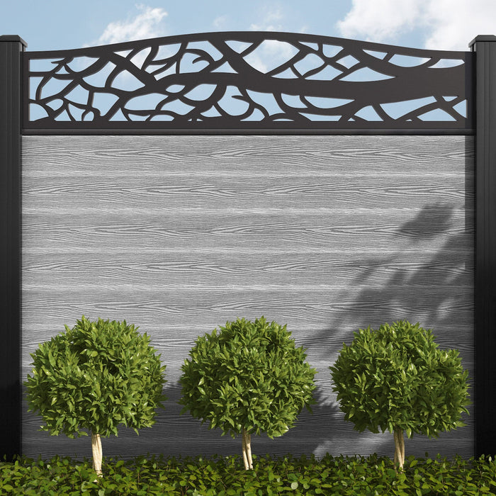 WPC FENCE WITH ALUMINUM