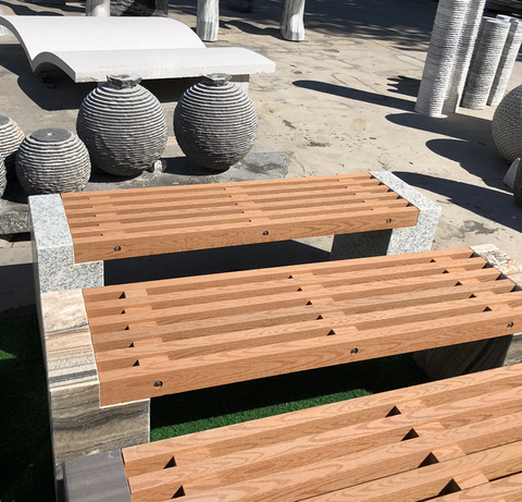 wood plastic composite bench