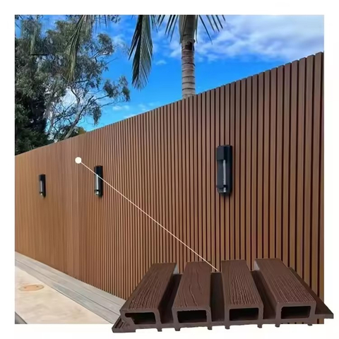 Co extrusion wpc wood plastic composite fence