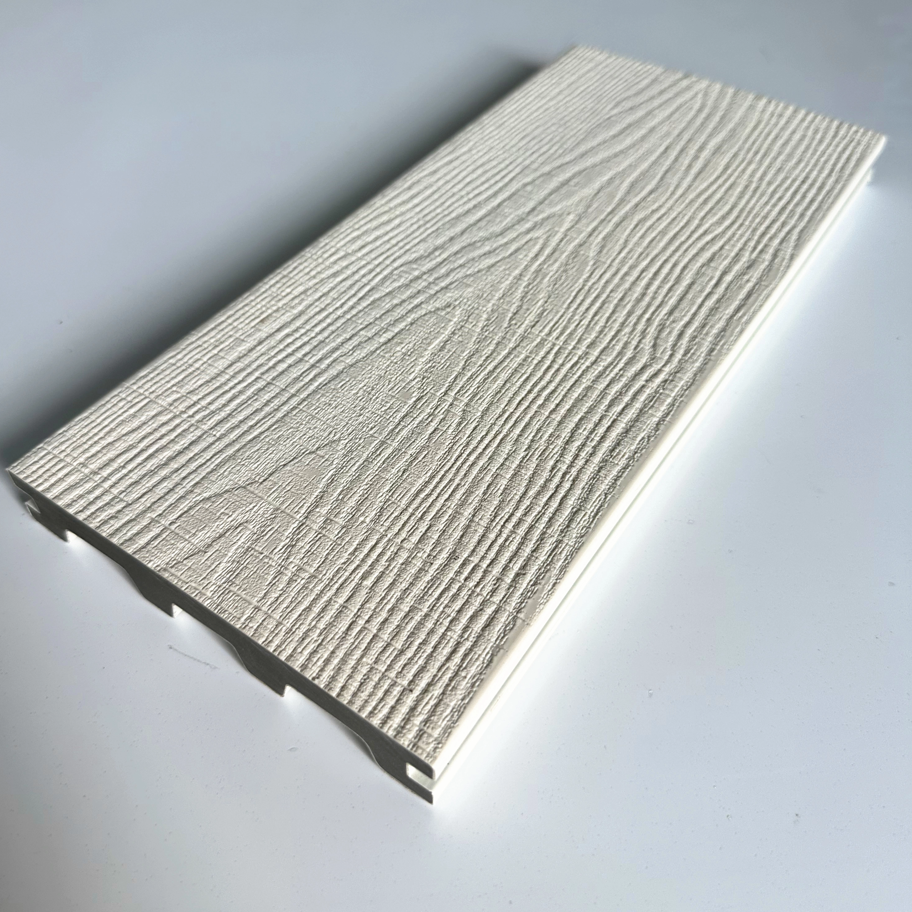 White Color Co Extruison WPC DECKING