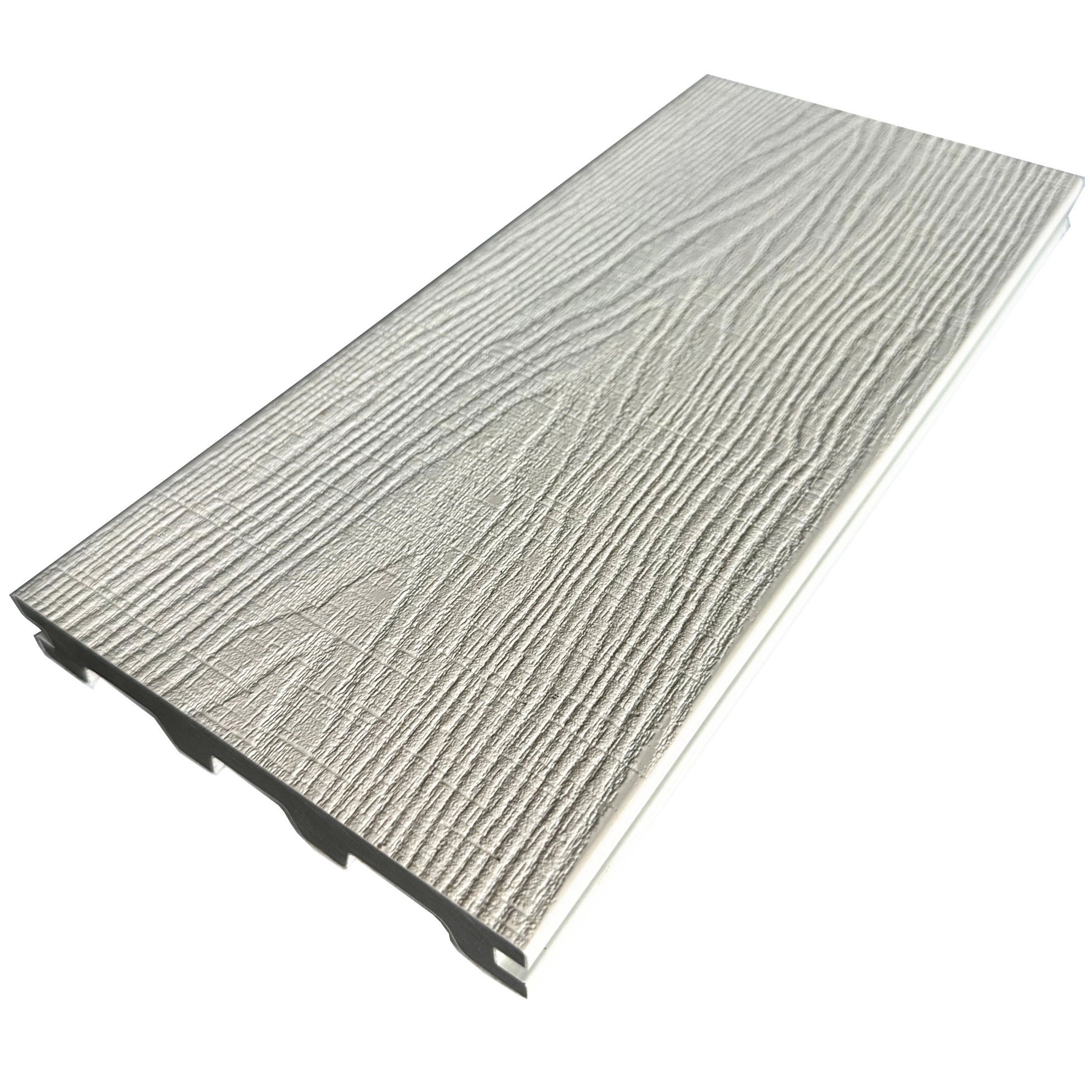 White Color Co Extruison WPC DECKING