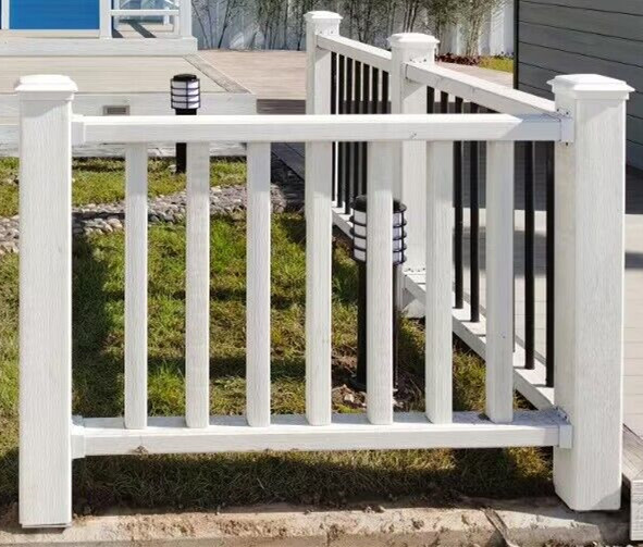 Co extrusion wpc wood plastic composite Rails