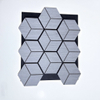 Soundproof Hexagon Polyester Fringe Panels for Home Studio And Recording StudioFlexible Curly Bendable Acoustic Wall Panels with 3D Wave Shape for Decorative UseModern Interior Acoustic Wall Panels Wi