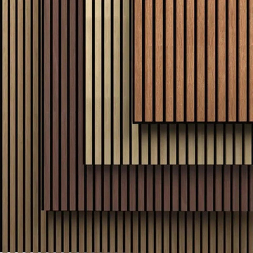 Bass Trap Luxury Soundabsorbing Modern 3D Home Interior Decoration Sound Proof Mdf Natural Wood Decor Walls Slat Acoustic Panels