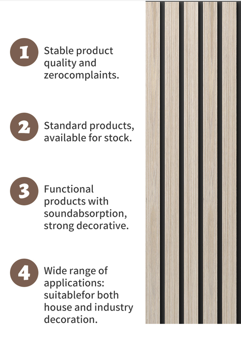 High Quality Modern Interior Studio Decoration AKU Panel 56