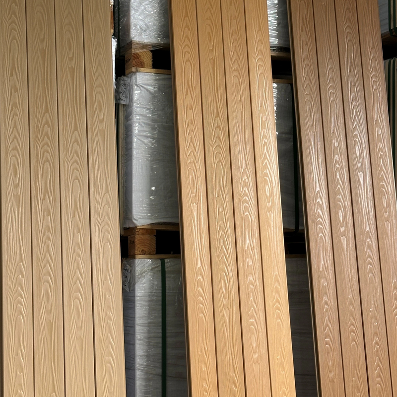 ASA Decorative Wall Panel ASA Slat Wall Panel Wpc Wall Fluted Panels Wood Plastic Composite Building Materials