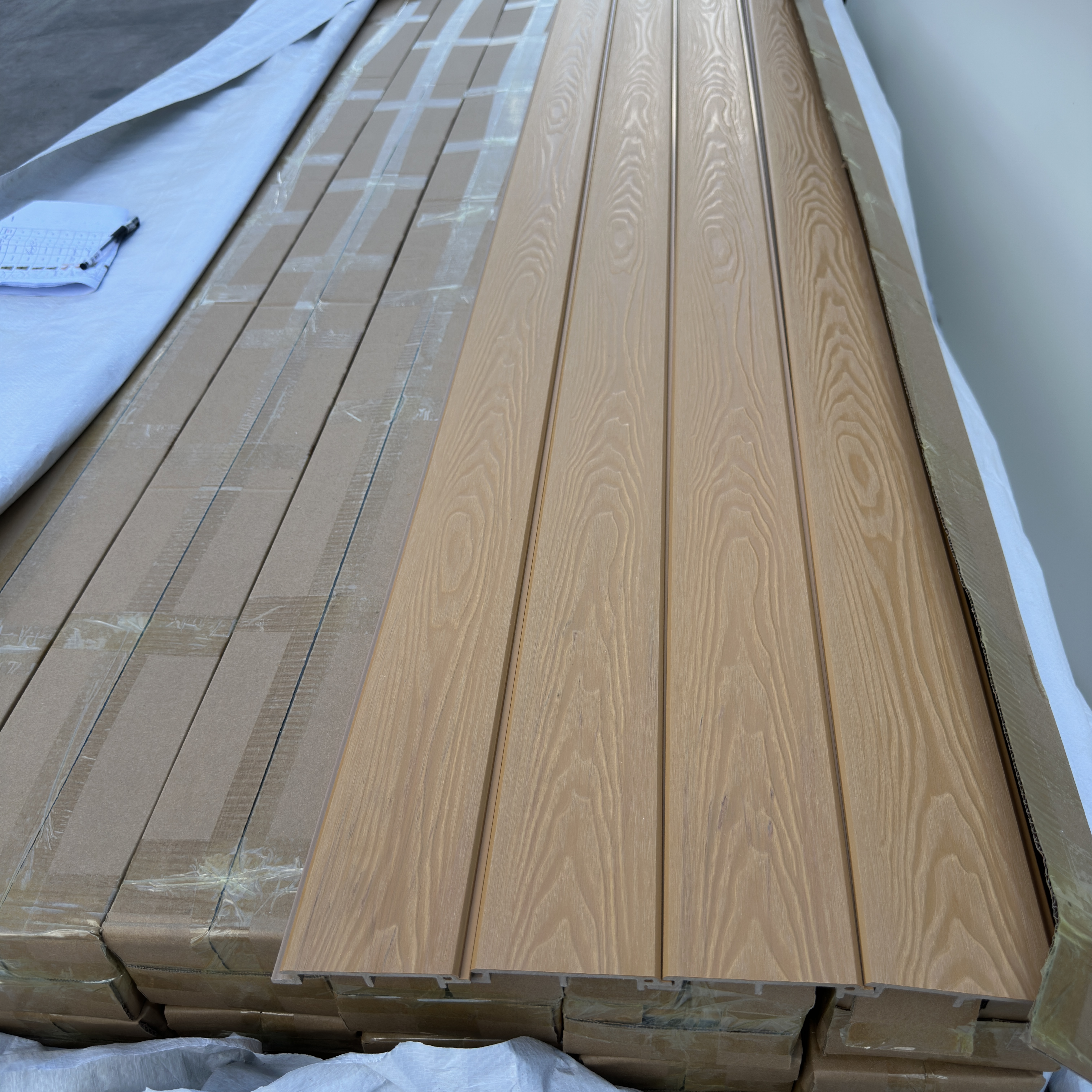 ASA Decorative Wall Panel ASA Slat Wall Panel Wpc Wall Fluted Panels Wood Plastic Composite Building Materials