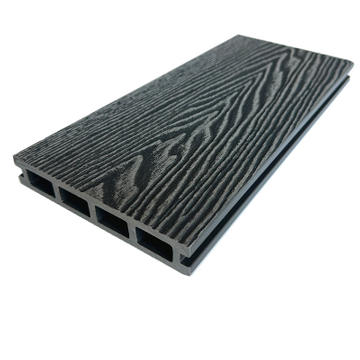 new design 3d embossed waterproof fade slowly anti slip outdoor flooring composite wpc decking