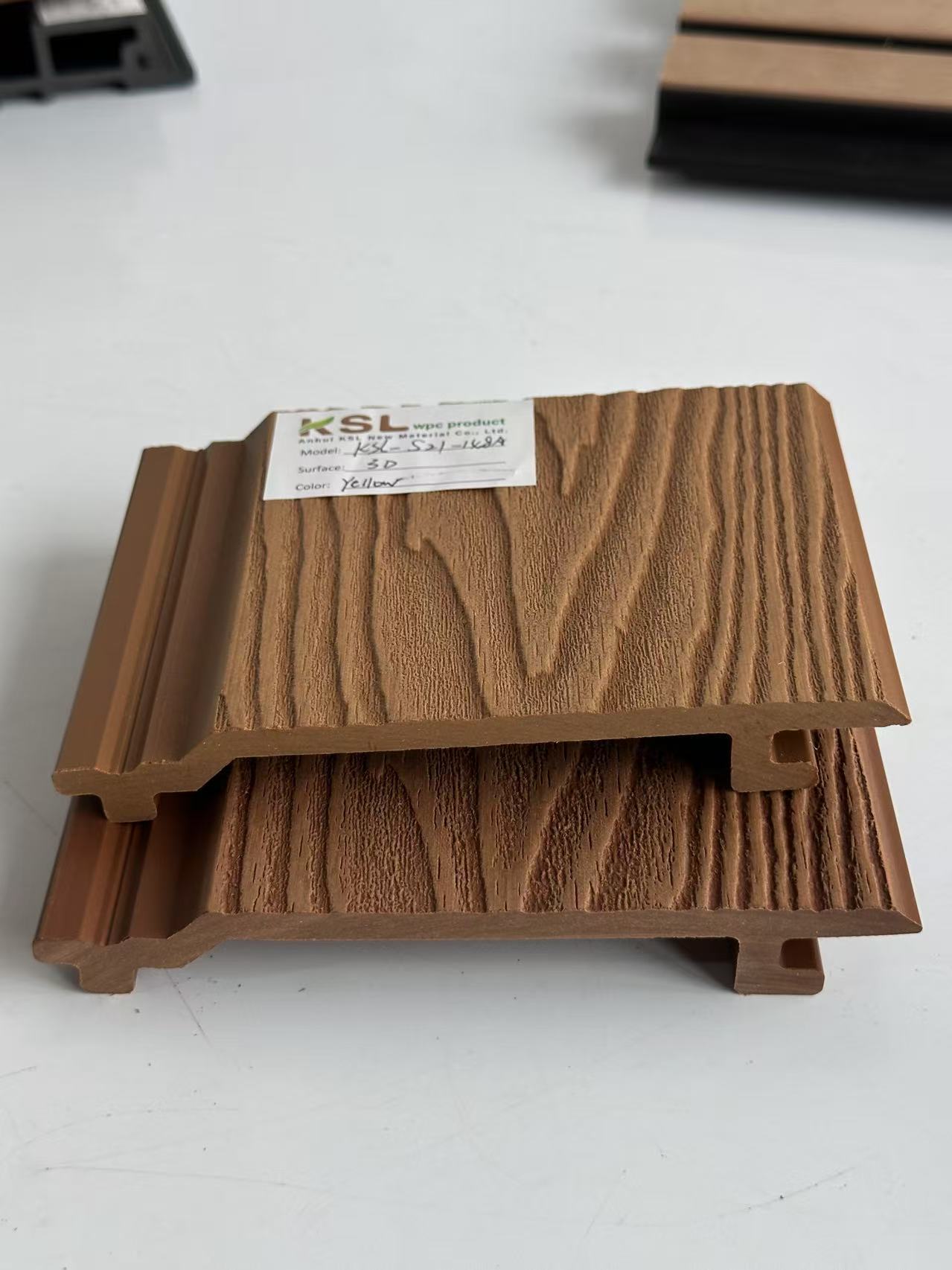 WPC Wall Cladding WPC Wall Panel 3D Embossed Wpc Wall Panel