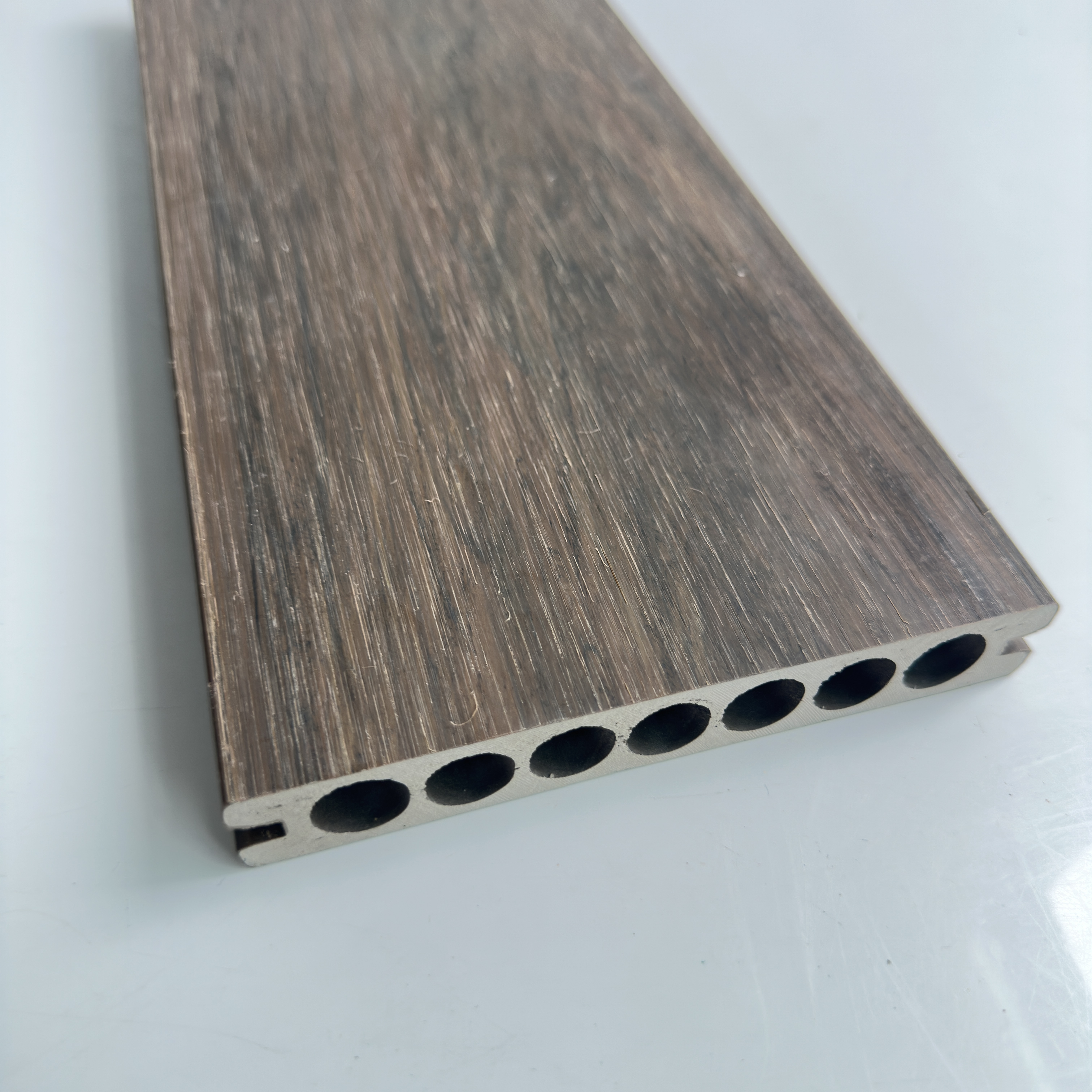 Waterproof ASA floor tiles, non-slip wooden courtyard outdoor wood-plastic composite wooden tiles, 300ASA DIY interlocking deck tiles
