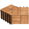 Black wood-plastic flooring tiles DIY outdoor flooring patio interlocking flooring garden terrace