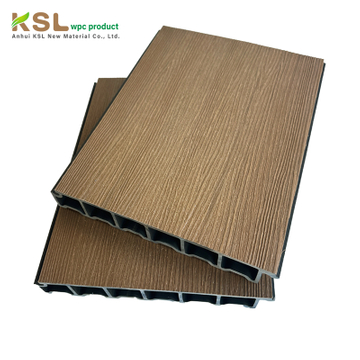 Waterproof Durable Outdoor WPC Flooring Seamless Joints-Traditional Design Wood Grain Surface Anti-Slip Click Locking System