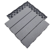 DIY KSL WPC Brushed Waterproof Outdoor Modern Decking Board Click Installation Square 30x30cm Gray