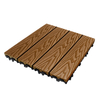 Modern Eco-Friendly Weatherproof Wood Plastic Composites Click Interlocking Black Square Deck Tiles Outdoor Patio Garden
