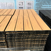 Brushed Outdoor Tiles WPC Square Waterproof Decking Interlocking Design Outdoor Drainage Factory Direct WPC Decking Tiles Modern Brushed WPC Outdoor Flooring