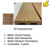 Classical wood plastic composite DECKING TILE 300*300mm