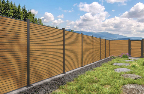 Co extrusion wpc wood plastic composite fence