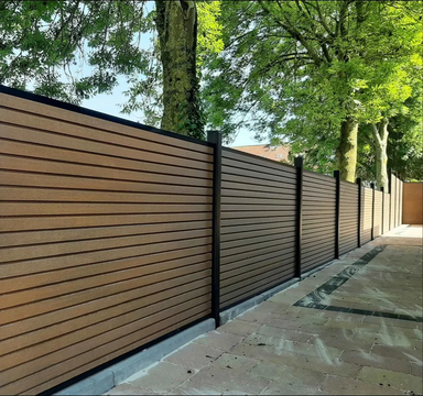 Co extrusion wpc wood plastic composite fence
