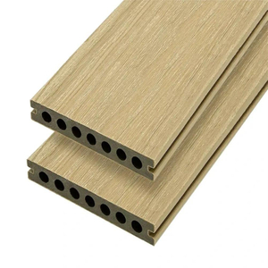 Nordic Wood Grain Round Hole WPC Co Extruded Flooring