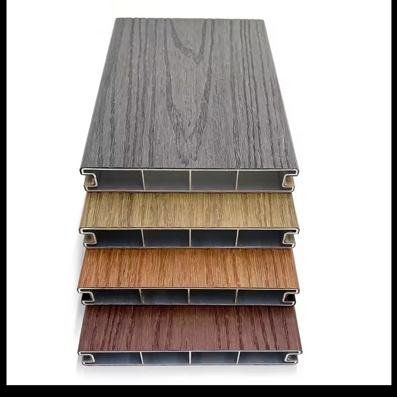 Co extruded wpc capped ALUMINUM Decking