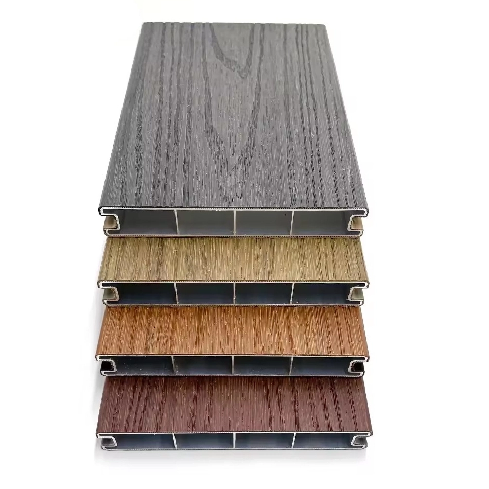 Co extruded wpc capped ALUMINUM Decking