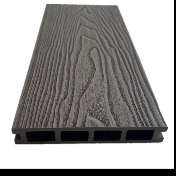 Waterproof Round Hollow Teak Wpc Swimming Pool Decking Anti-uv Wood Plastic Composite Flooring