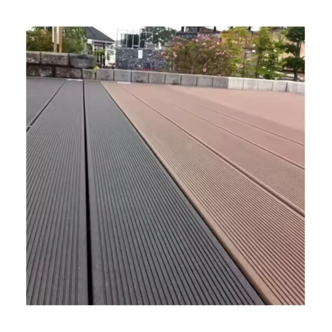 Low Maintenance Decking Eco-friendly Decking Slip-resistant Decking Uv-resistant DeckingWood Floor Waterproof Outdoor Decorative Decking Floor Covering Durable 3D Embossed WPC Decking