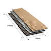 Dayin Manufacturer NEW ARRIVAL Slatted Acoustic Panel on Wall Wood Decor for Living Room Bedroom Noise Reduction